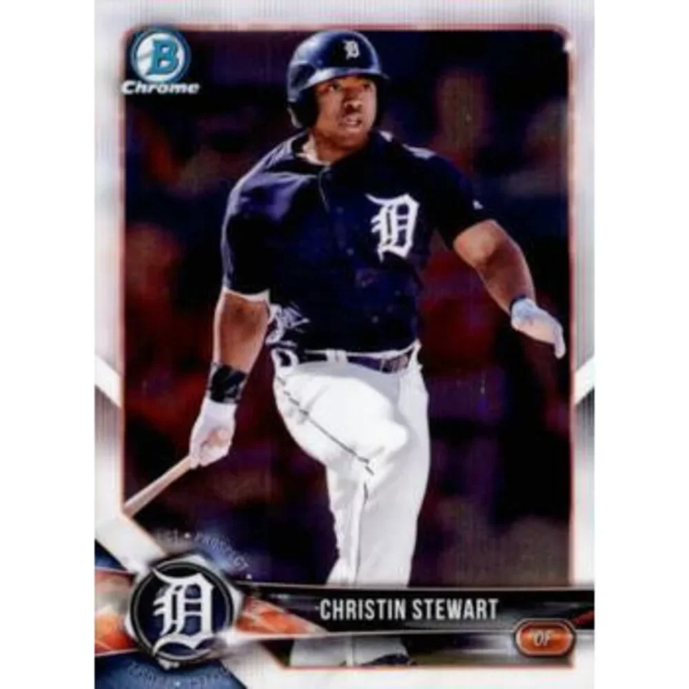 2018 Bowman Chrome Prospects Christin Stewart BCP130 Detroit Tigers
